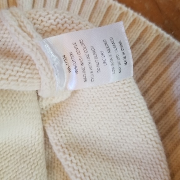 Kiel James Patrick Anchor Starboard Cotton Sweater Medium Blue Gold EUC Like New - Picture 6 of 9